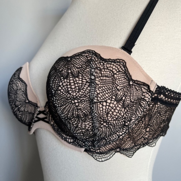 NWT Victoria's secret RUNWAY Very Sexy Lace Multiway Push-Up Strapless‎ Bra 34B - Picture 6 of 8